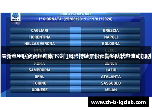 最新意甲联赛赛程密集下冷门风险持续累积预警多队状态波动加剧